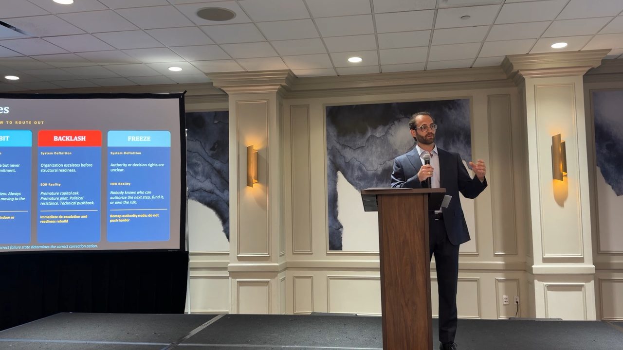 Arye Fisch presenting at EOR USA 2026 in Houston